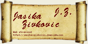Jasika Živković vizit kartica